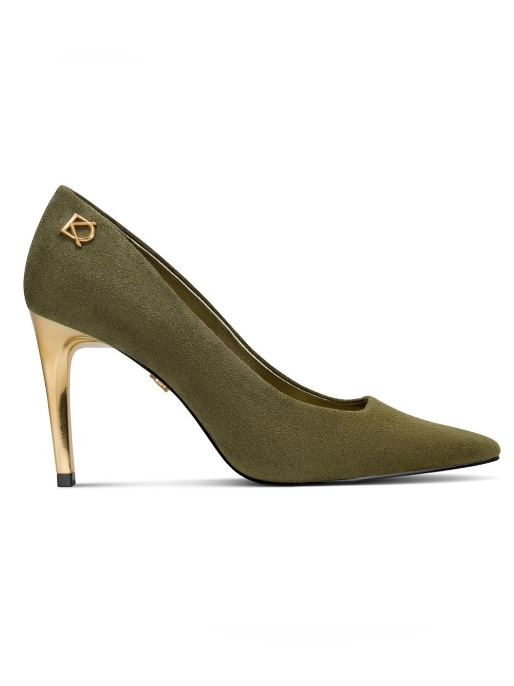 NIB Donna Karan Women's Savita Stiletto Heel High Pumps. Size 8.5. Olive - Picture 2 of 9
